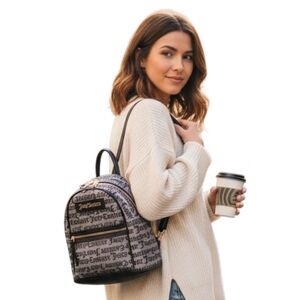 JUICY COUTURE Mini Backpack Black Gray Signature Logo R $99